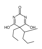 5-(1-Methylbutyl)-5-propylbarbituric acid Structure