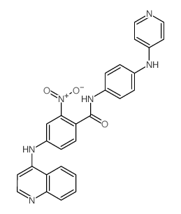 Benzamide,2-nitro-N-[4-(4-pyridinylamino)phenyl]-4-(4-quinolinylamino)-结构式