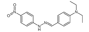 N,N-diethyl-4-[[(4-nitrophenyl)hydrazinylidene]methyl]aniline Structure