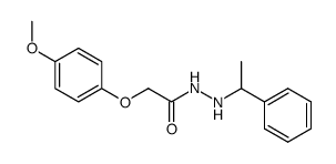 (4-Methoxy-phenoxy)-acetic acid N'-(1-phenyl-ethyl)-hydrazide Structure