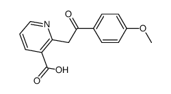 2-(2-(4-methoxyphenyl)-2-oxoethyl)nicotinic acid结构式