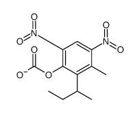 (2-butan-2-yl-3-methyl-4,6-dinitrophenyl) carbonate Structure