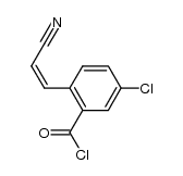 4-chloro-2-(chloroformyl)-cis-cinnamonitrile Structure