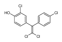 2-chloro-4-[2,2-dichloro-1-(4-chlorophenyl)ethenyl]phenol Structure