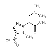 3-Buten-2-one,4-(dimethylamino)-3-(1-methyl-5-nitro-1H-imidazol-2-yl)-结构式