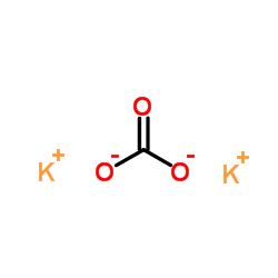 Potassium carbonate Structure