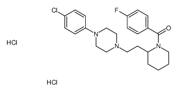 [2-[2-[4-(4-chlorophenyl)piperazin-1-yl]ethyl]piperidin-1-yl]-(4-fluorophenyl)methanone,dihydrochloride结构式