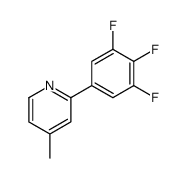 4-methyl-2-(3,4,5-trifluorophenyl)pyridine结构式