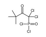 1,1-dichloro-1-dichlorophosphoryl-3,3-dimethylbutan-2-one Structure