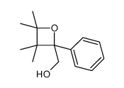 (3,3,4,4-tetramethyl-2-phenyloxetan-2-yl)methanol结构式