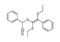 ((Z)-1,2-Bis-ethylsulfanyl-2-phenyl-vinylsulfanyl)-phenyl-acetonitrile Structure