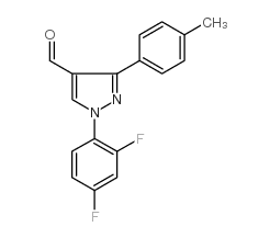 1-(2,4-difluorophenyl)-3-p-tolyl-1h-pyrazole-4-carbaldehyde Structure