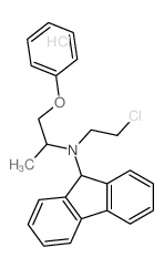 N-(2-chloroethyl)-N-(1-phenoxypropan-2-yl)-9H-fluoren-9-amine Structure