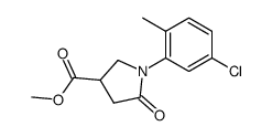 1-(5-chloro-2-methyl-phenyl)-5-oxo-pyrrolidine-3-carboxylic acid methyl ester Structure