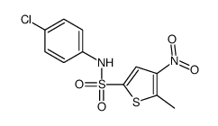 N-(4-chlorophenyl)-5-methyl-4-nitrothiophene-2-sulfonamide Structure