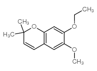 7-ETHOXY-6-METHOXY-2,2-DIMETHYLCHROMENE structure