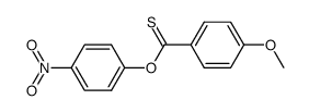 4-methoxythiobenzoic acid O-(4-nitrophenyl) ester Structure