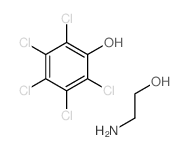 2-aminoethanol; 2,3,4,5,6-pentachlorophenol Structure