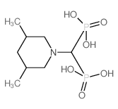 [(3,5-dimethylpiperidin-1-yl)-phosphonomethyl]phosphonic acid Structure