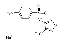 sodium,(4-aminophenyl)sulfonyl-(4-methoxy-1,2,5-thiadiazol-3-yl)azanide Structure