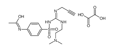 N-[4-[[N-[2-(dimethylamino)ethyl]-N'-prop-2-ynylcarbamimidoyl]sulfamoyl]phenyl]acetamide,oxalic acid结构式