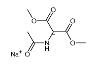 dimethyl sodioacetamidomalonate Structure