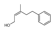 (Z)-3-Methyl-5-phenyl-2-penten-1-ol Structure