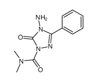 1-Dimethylaminoformyl-3-phenyl-4-amino-4,5(1H)-dihydro-1,2,4-triazole- 5-one结构式