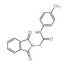 2H-Isoindole-2-acetamide,1,3-dihydro-N-(4-methylphenyl)-1,3-dioxo- structure