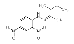 2-Pentanone, 3-methyl-,2-(2,4-dinitrophenyl)hydrazone structure