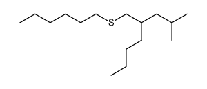 hexyl(2-isobutylhexyl)sulfane Structure