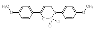 2H-1,3,2-Oxazaphosphorine,2-chloro-3,4-dihydro-3,6-bis(4-methoxyphenyl)-, 2-oxide picture