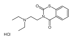 3-[2-(diethylamino)ethyl]-1,3-benzothiazine-2,4-dione,hydrochloride结构式