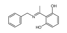 2,6-Dihydroxyphenylethylidenebenzylamine结构式