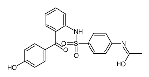 N-[4-[[2-(4-hydroxybenzoyl)phenyl]sulfamoyl]phenyl]acetamide结构式