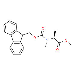 L-Alanine, N-[(9H-fluoren-9-ylmethoxy)carbonyl]-N-Methyl-, Methyl ester structure