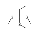 1,1,1-tris(methylsulfanyl)propane结构式