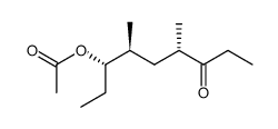 4s,6s-Dimethyl-7s-acetoxy-3-nonanone结构式