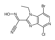 (E)-7-bromo-4-chloro-1-ethyl-N-hydroxy-1H-imidazo[4,5-c]pyridine-2-carbimidoyl cyanide picture