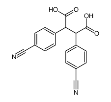 2,3-bis(4-cyanophenyl)butanedioic acid Structure