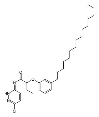 N-(6-chloropyridazin-3-yl)-2-(3-pentadecylphenoxy)butanamide Structure