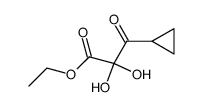 3-cyclopropyl-2,2-dihydroxy-3-oxo-propionic acid ethyl ester结构式