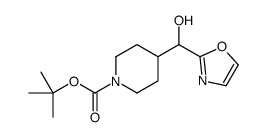 tert-butyl 4-[hydroxy(1,3-oxazol-2-yl)methyl]piperidine-1-carboxylate结构式