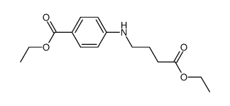 ethyl 4-((3-carboethoxypropyl)amino)benzoate结构式