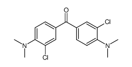 3,3'-dichloro-4,4'-bis(dimethylamino)-benzophenone结构式