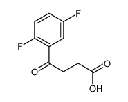 4-(2,5-二氟苯基)-4-氧代丁酸结构式