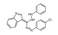 1-[(Z)-[(4-chlorophenyl)diazenyl]-indol-3-ylidenemethyl]-2-phenylhydrazine结构式