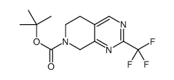 tert-butyl 2-(trifluoromethyl)-5,6-dihydropyrido[3,4-d]pyrimidine-7(8H)-carboxylate structure