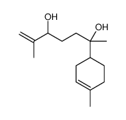 6-methyl-2-(4-methylcyclohex-3-en-1-yl)hept-6-ene-2,5-diol结构式