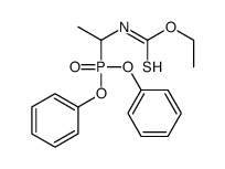 O-ethyl N-(1-diphenoxyphosphorylethyl)carbamothioate Structure